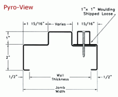 Pyro-View Two Piece Slip Frame